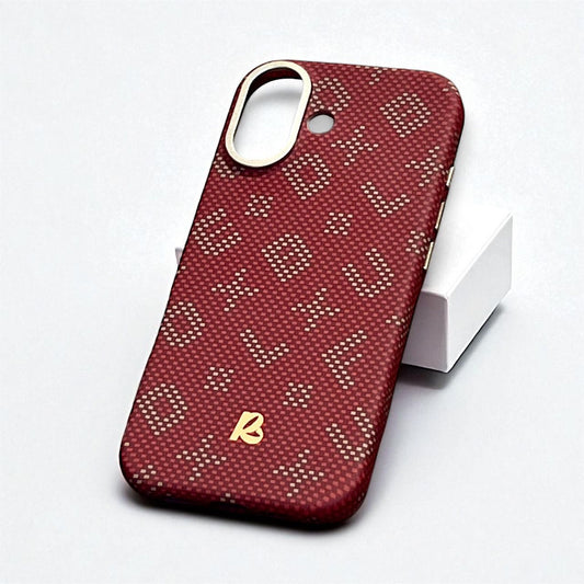 Luxury Red Pattern MagSafe iPhone 17 Case – Slim & Stylish Protection