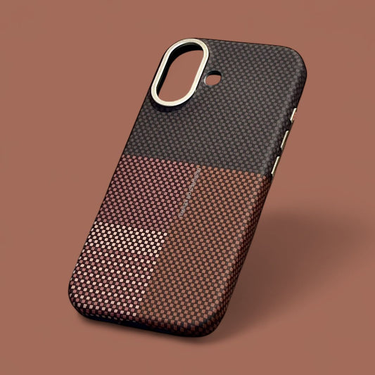 Dual-Tone Grid MagSafe iPhone 17 Case – Modern & Durable Design