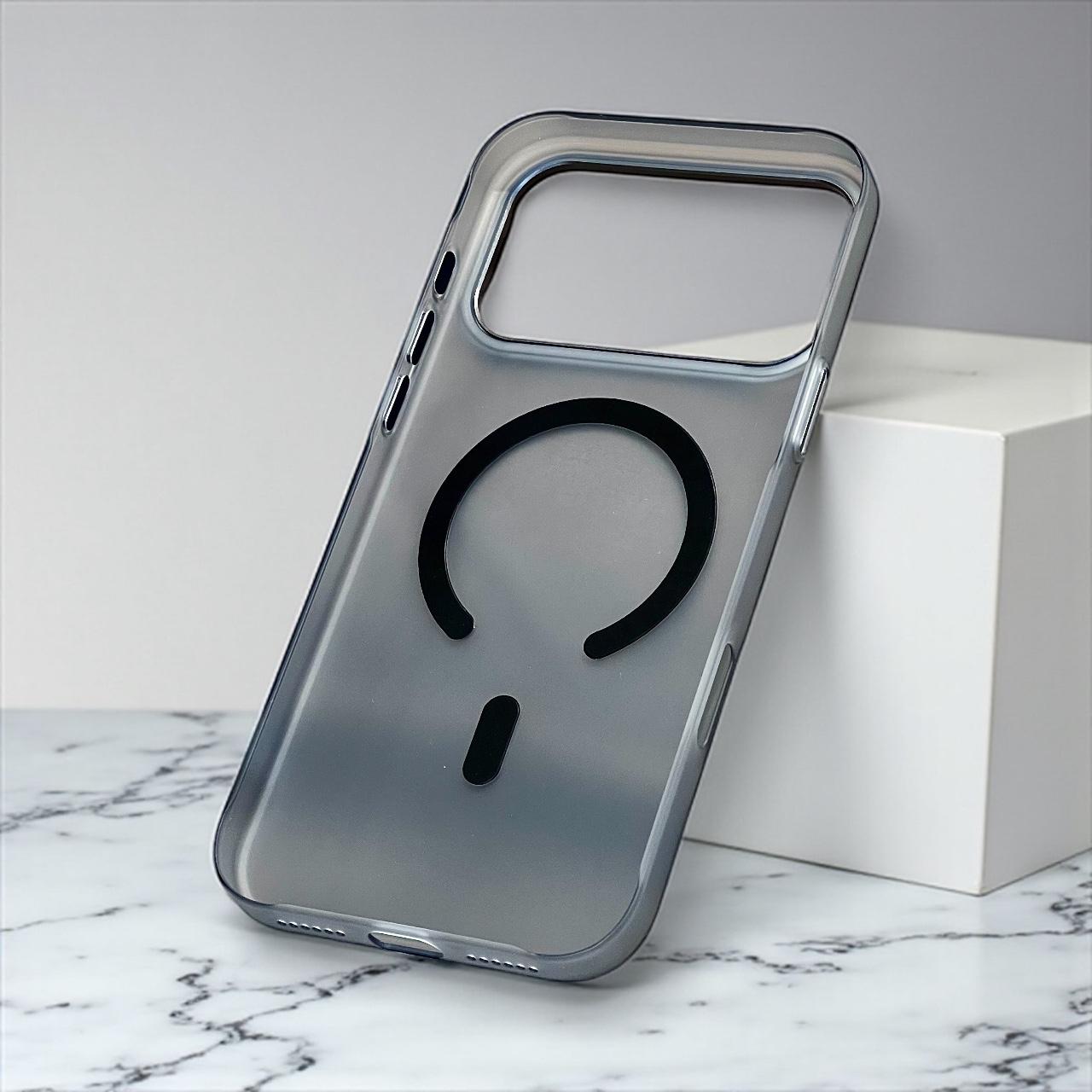 Matte Grey MagSafe iPhone 17 pro max Case – Minimalist & Protective