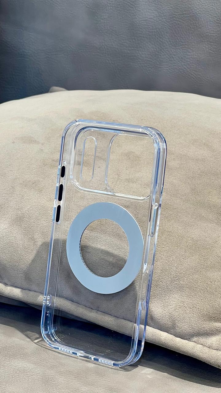 Crystal Clear iPhone 17 pro max Case with Kickstand Ring – Shockproof & Slim